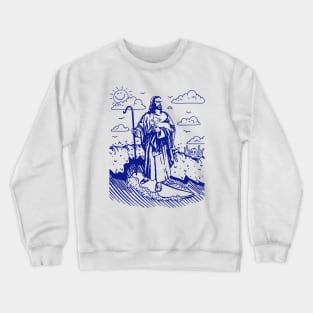 Jesus Surfing Crewneck Sweatshirt